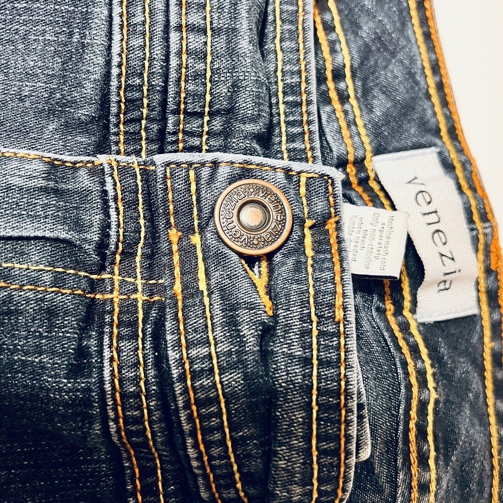 Venezia women's denim cotton pockets decorative seams Bermuda shorts 18/16 pics - Picture 5 of 16